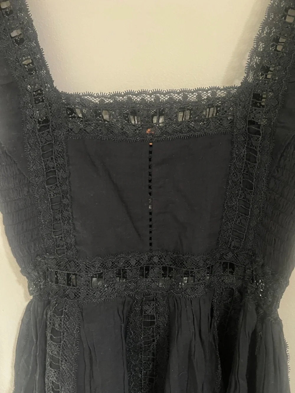 Free People Verona Ruffled Sleeve Lace Dress - Picture 8 of 9